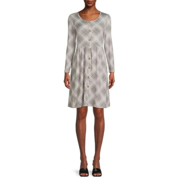 [B3] Nine.Eight Women's Button-Down Skater Dress, Size XL - Picture 2 of 6